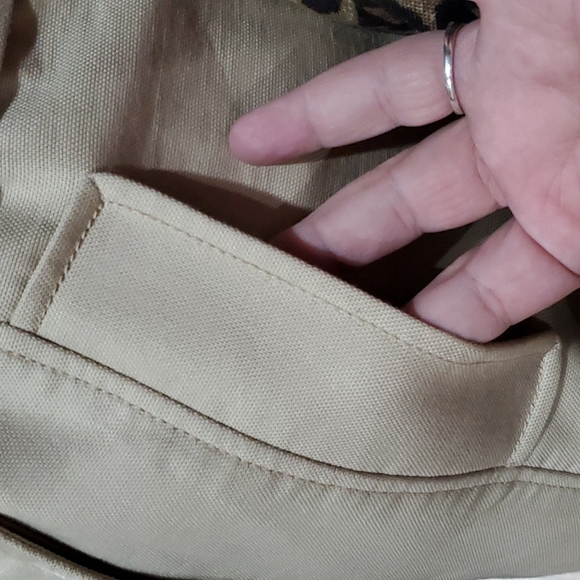 Banana republic double breasted leopard print tan belted jacket coat - Picture 5 of 12